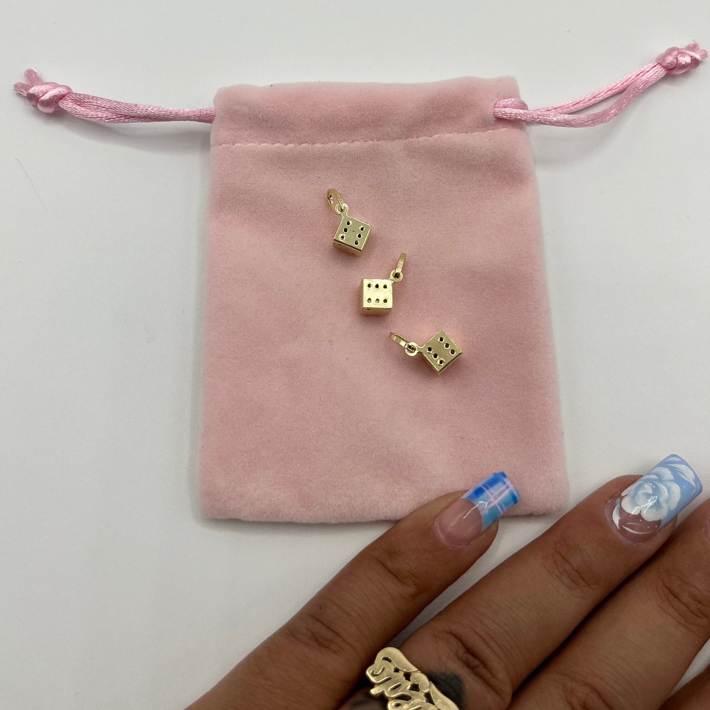 14k Dice Charm-Two Sizes