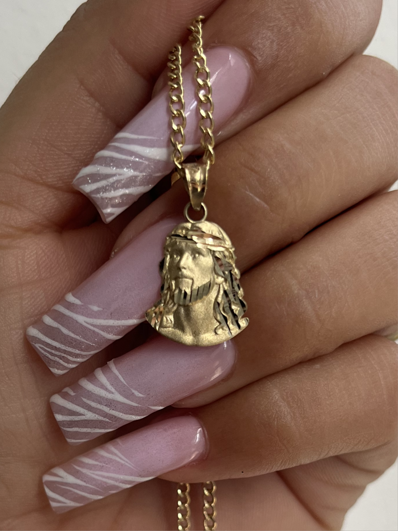 14k Gold Jesus Piece