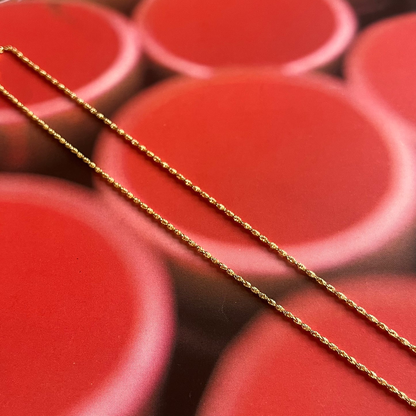 1.2 mm 14k Hollow Gold Rope Chain