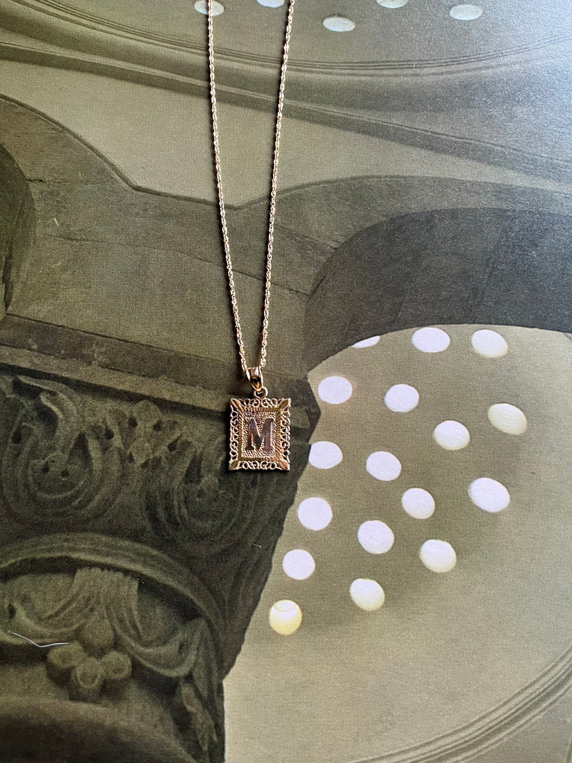 14k Gold Initial Charms