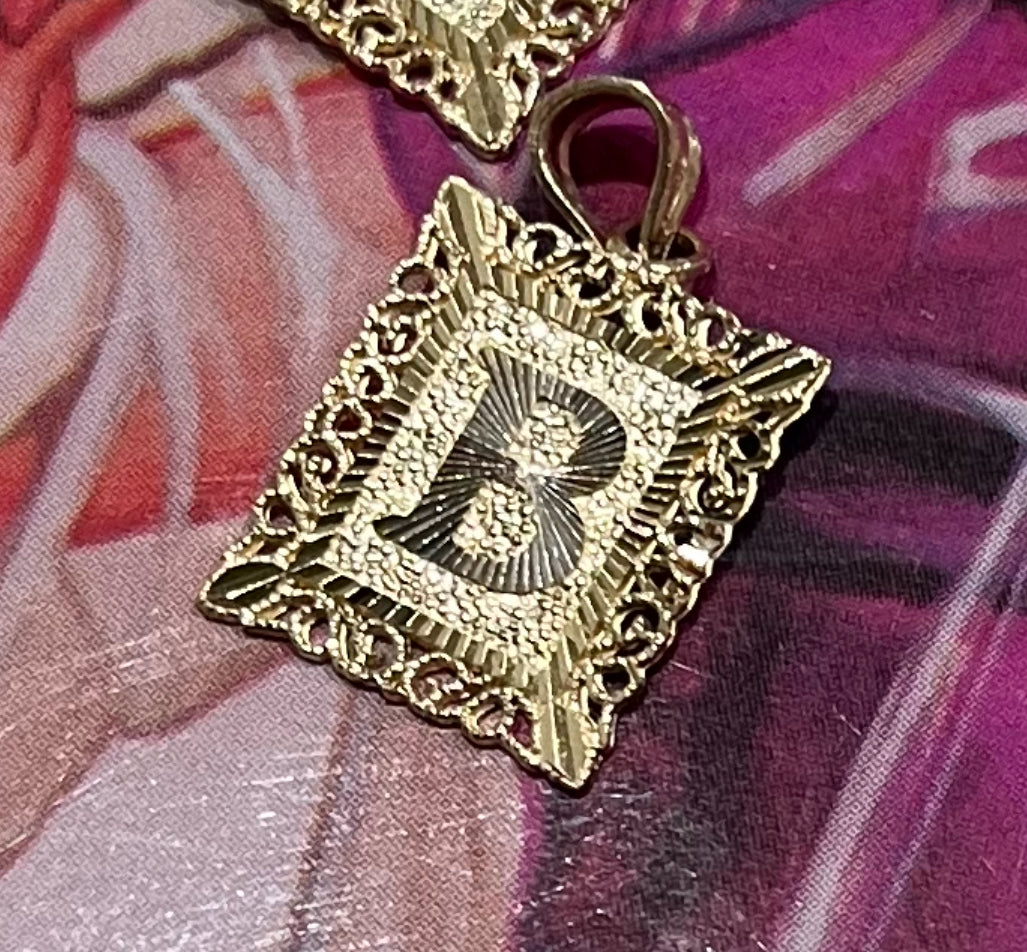 14k Gold Initial Charms