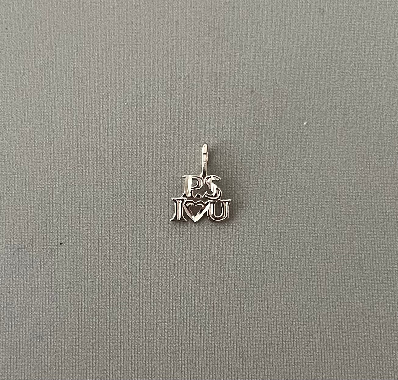 14k Gold PS I Love U Charm