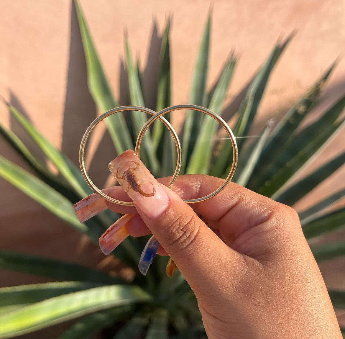 14k Gold Hoops