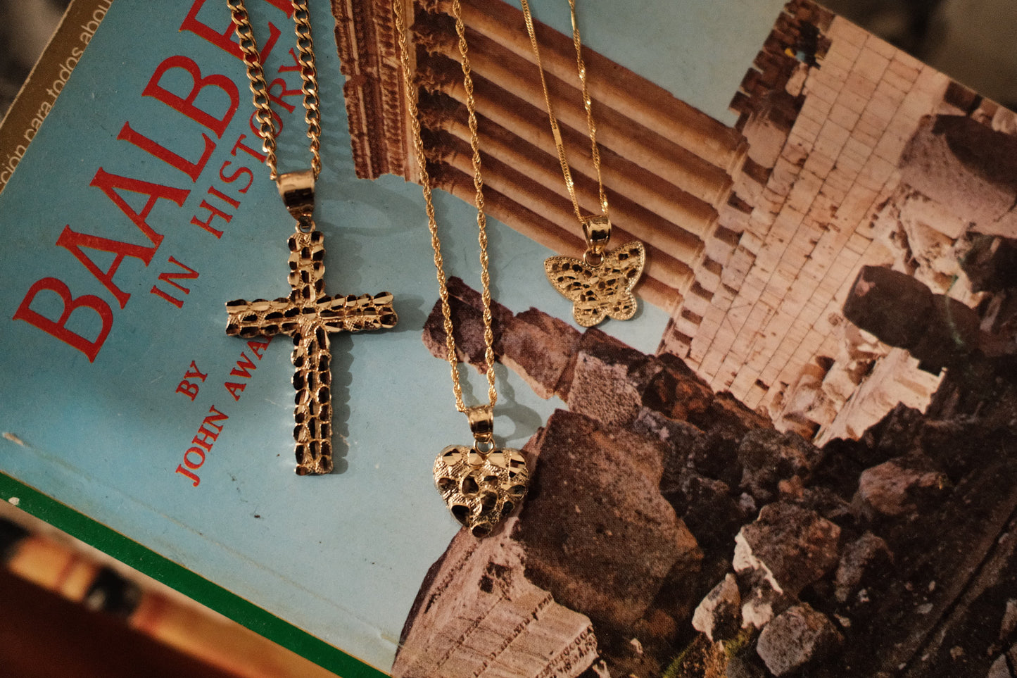 14k Solid Gold Nugget Pendants