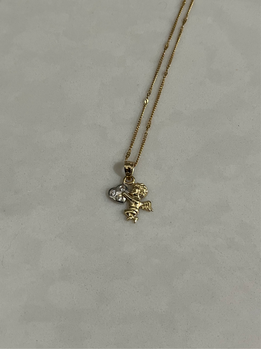 14k Mini Cherub Charm