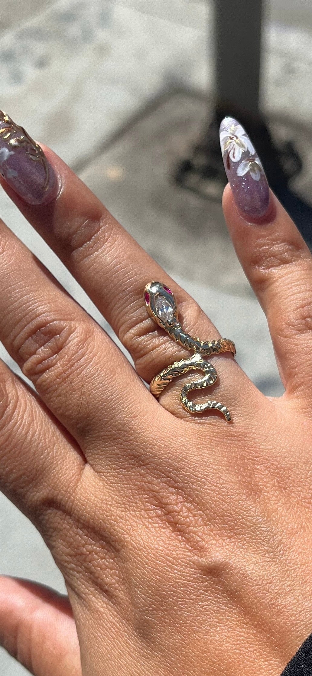 14k Snake Ring