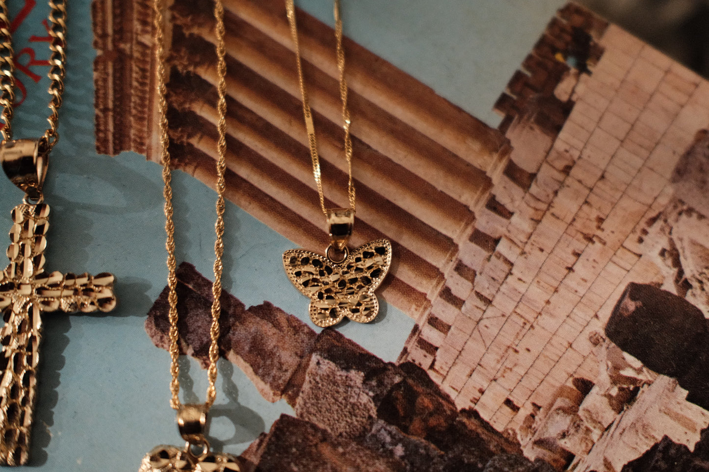 14k Solid Gold Nugget Pendants