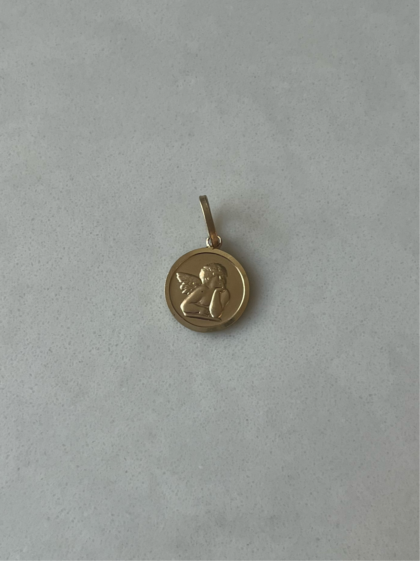 14k Matte Cherub