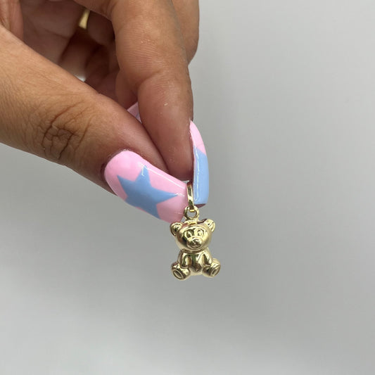 14k Gold Teddy Charm