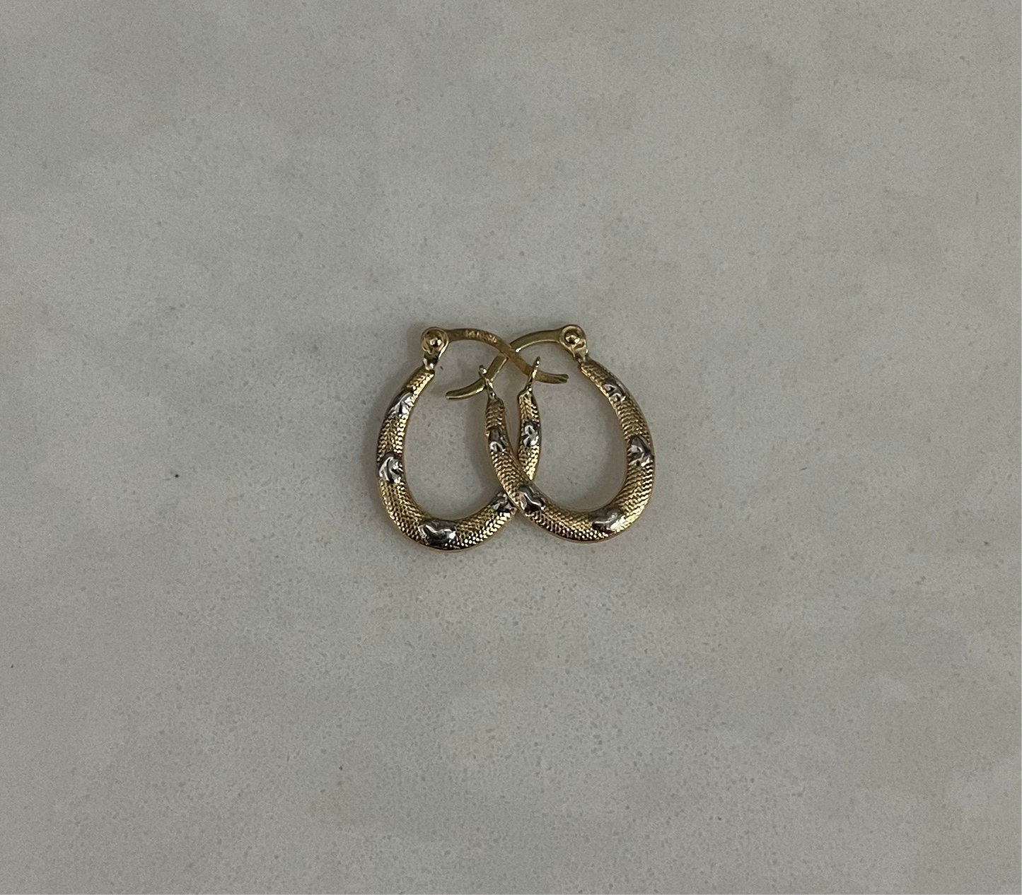 14k Multi Heart Hoop Earrings