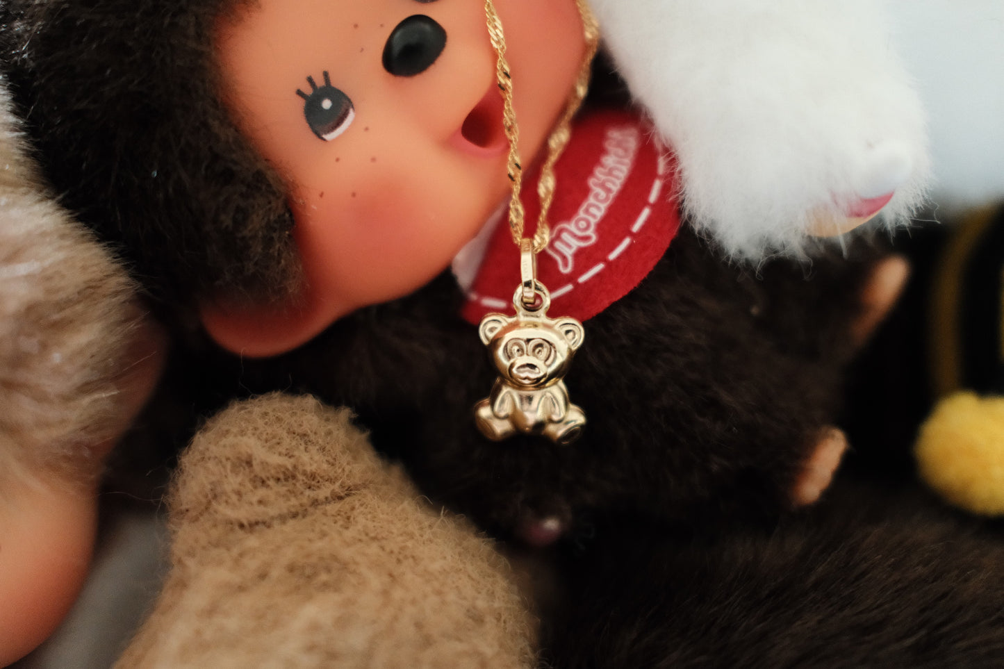 14k Gold Teddy Charm