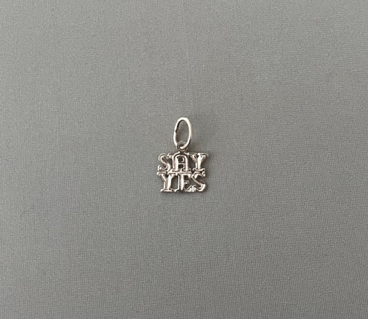 14k Gold Say Yes Charm